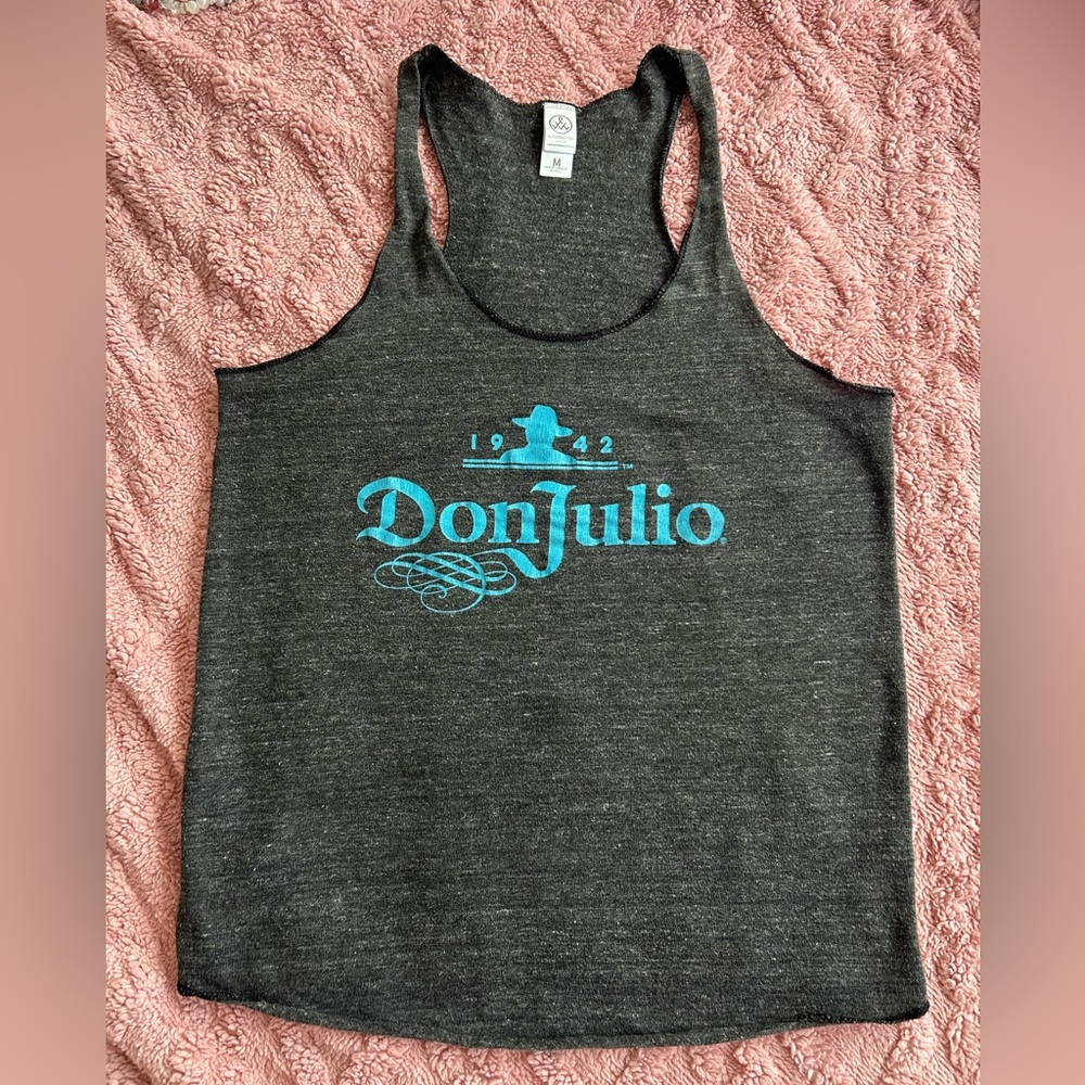 Marled Gray Tank ft. Don Julio 1942 Tequila brand Size Medium